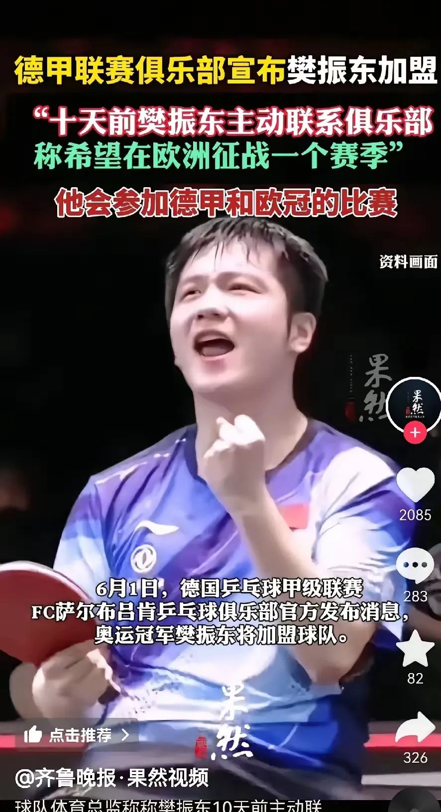 波兰队轻取德国队，樊振东状态火热